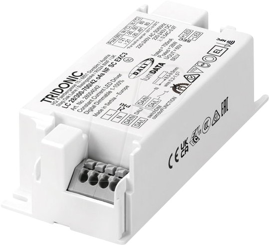 TRDO 28004043 - LED-Netzteil, 36 W, 7,5 - 42 V, 0,65 - 1,05 A, DALI 2, CC
