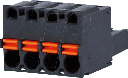 SP 04 5 VBNC - Federkraftklemme, steckbar, 4-pol, RM 5,00