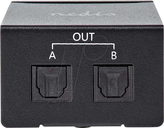 N ASPL2512BK - Toslink Splitter, 2-fach