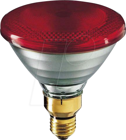 PHI 12898015 - Infrarotlampe, Infraphil E27, 175 W, rot, PAR38