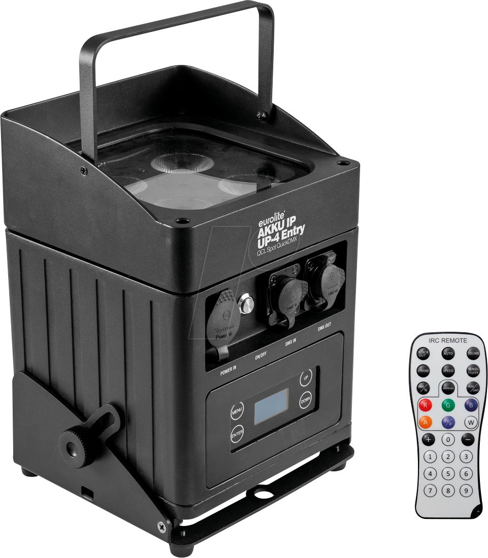 EURO 41700585 - IP65-Akku-Uplight mit RGBW, QuickDMX