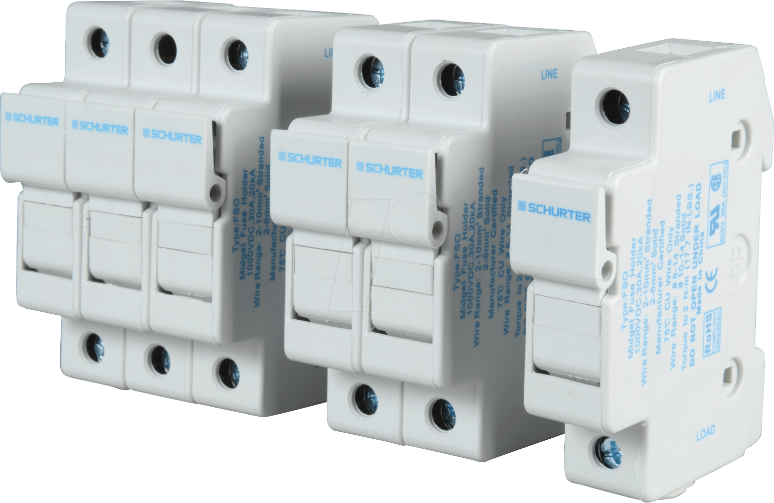 ASO FSO 1P - Photovoltaik, FSO 10,3x38 SiHalter, 1-polig