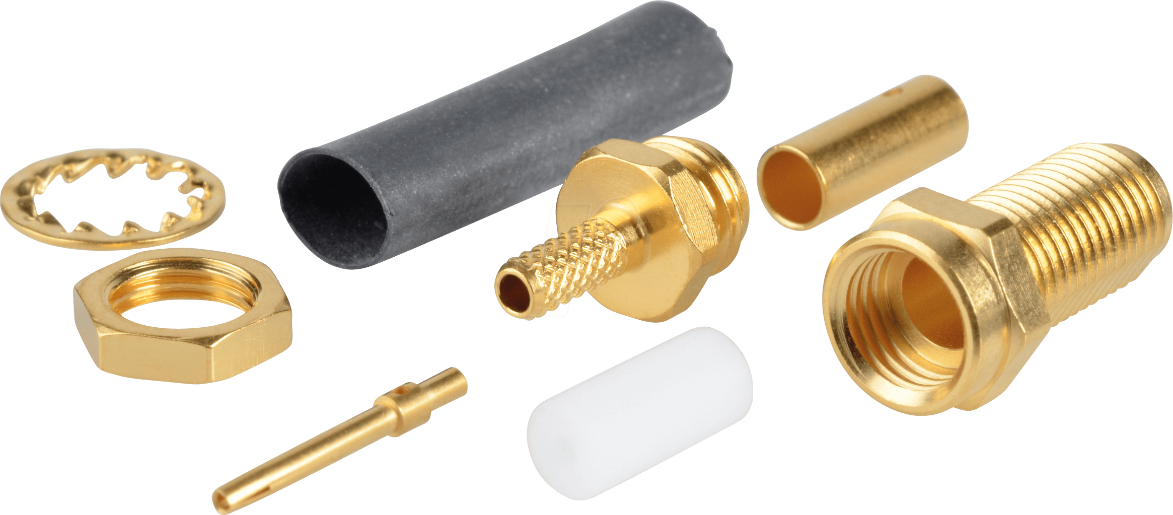 R 125 303 - SMA-Einbaubuchse, RG174/316, gerade