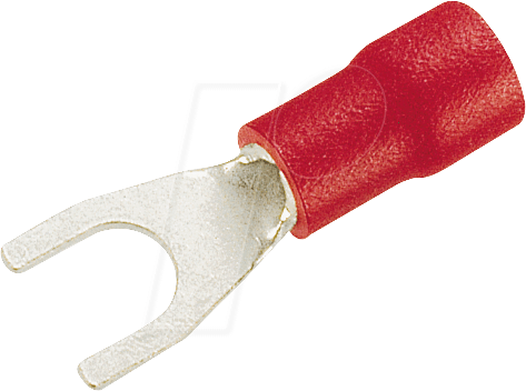 GK-R-5 - Gabel-Kerbschuhe, für M5, rot