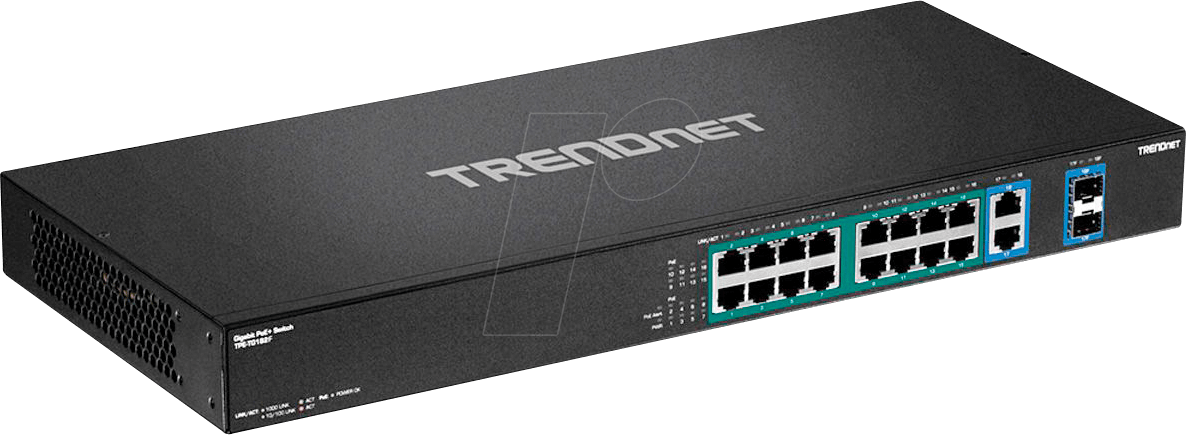 TRN TPE-TG182F - Switch, 18-Port, Gigabit Ethernet, PoE