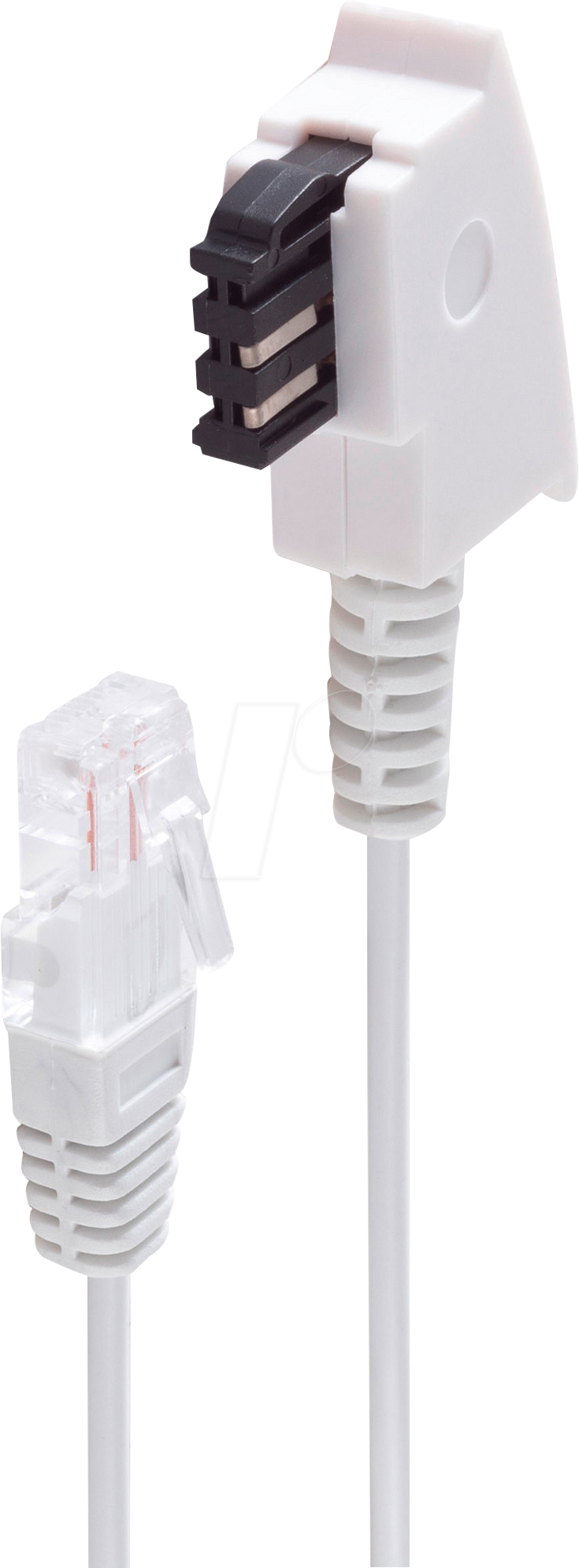 Thumbnail - SHVP BS12-09096 - TAE-F Stecker auf RJ45 Stecker, weiß, 20,0m