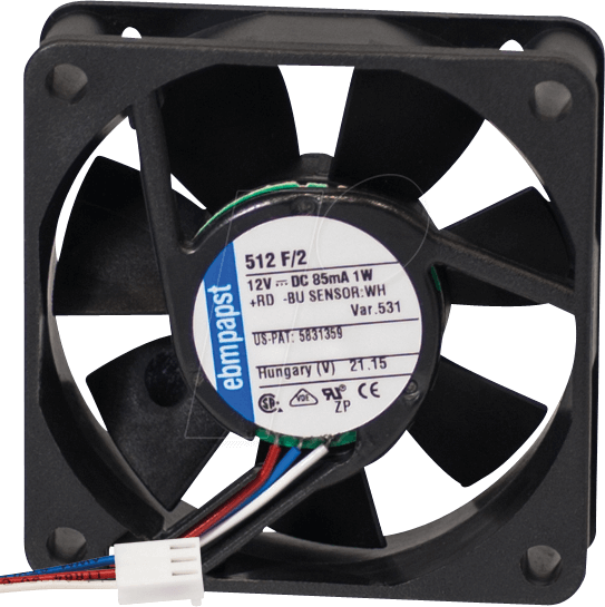 PCL 512F/2 - Papst Ersatzlüfter, 50x50x15 mm