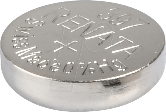 RENATA 397 - Silberoxid-Knopfzelle, 397, 32 mAh, 7,9 x 2,6 mm