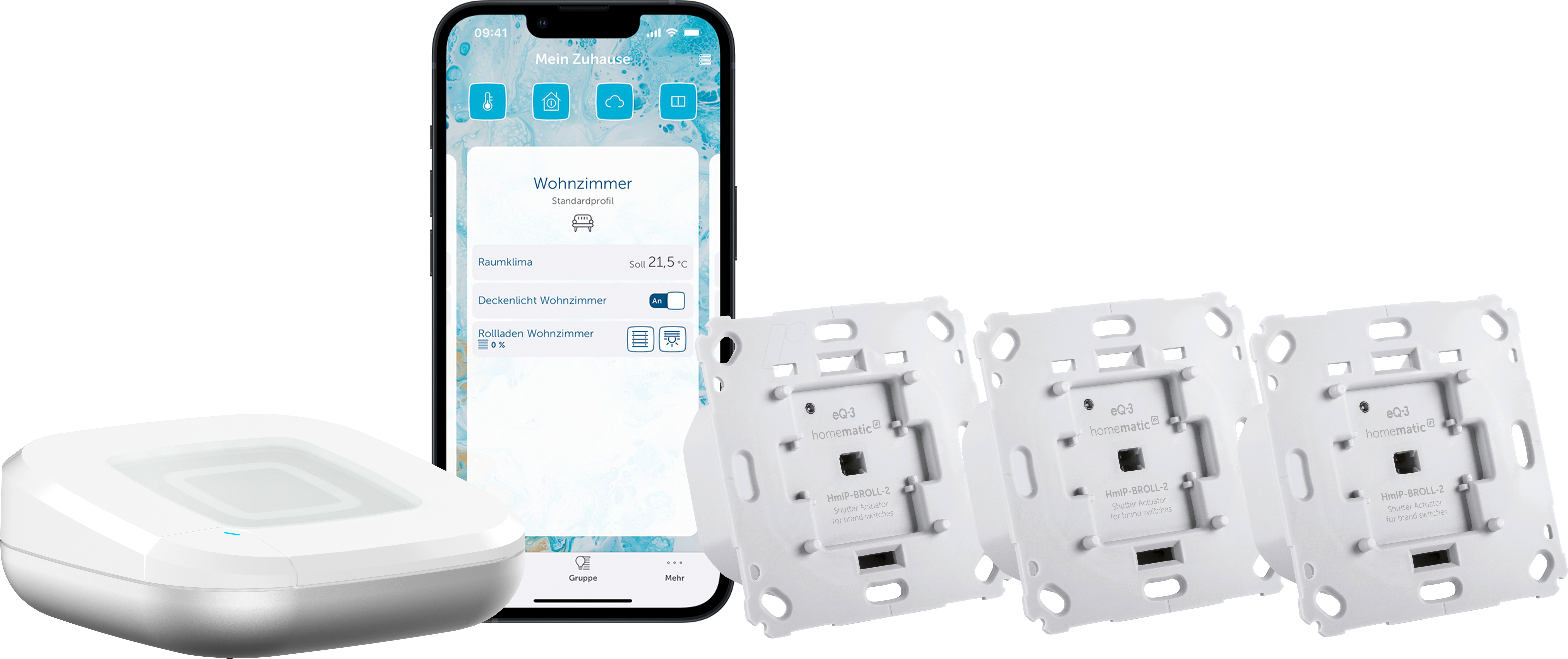 HMIP HAP2-BROLL3 - Starter Bundle Rollladenaktor für 3 Rollladen