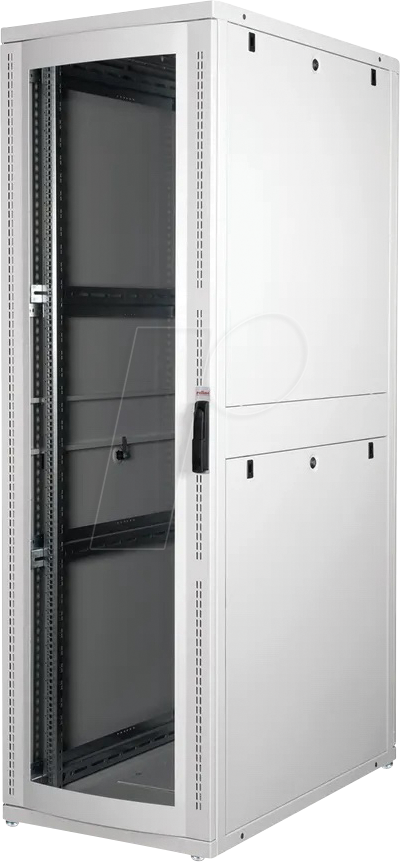 ROLINE 26210163 - 19'' Serverschrank, 42 HE, 1000mm Tiefe, grau Plexiglas