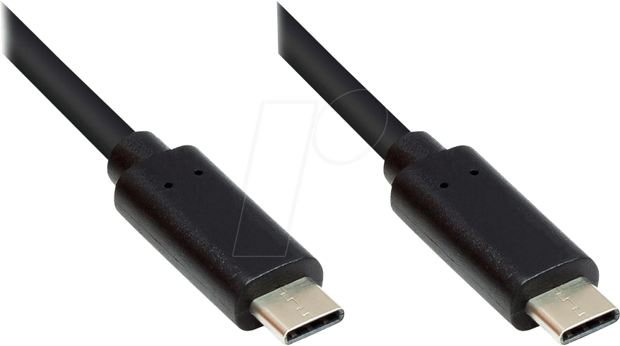GC M0112 - USB 5 Gb/s Kabel, C-Stecker auf C-Stecker, CU, schwarz, 50 cm