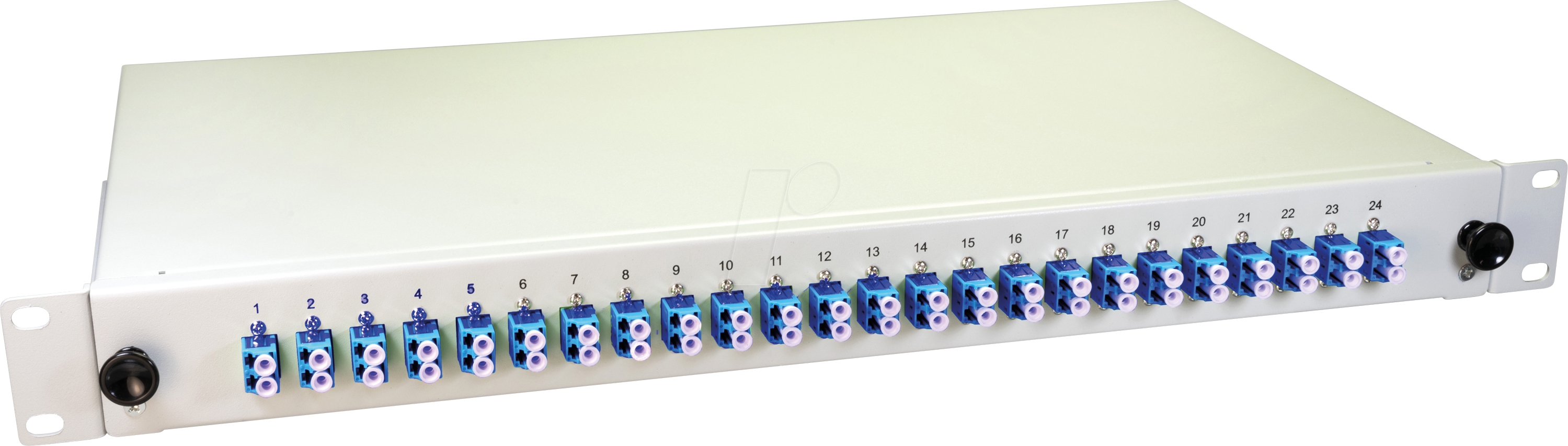 LW 48E09OS2DLC - 19'' LWL Spleißbox, 24x LC Duplex OS2, 1HE