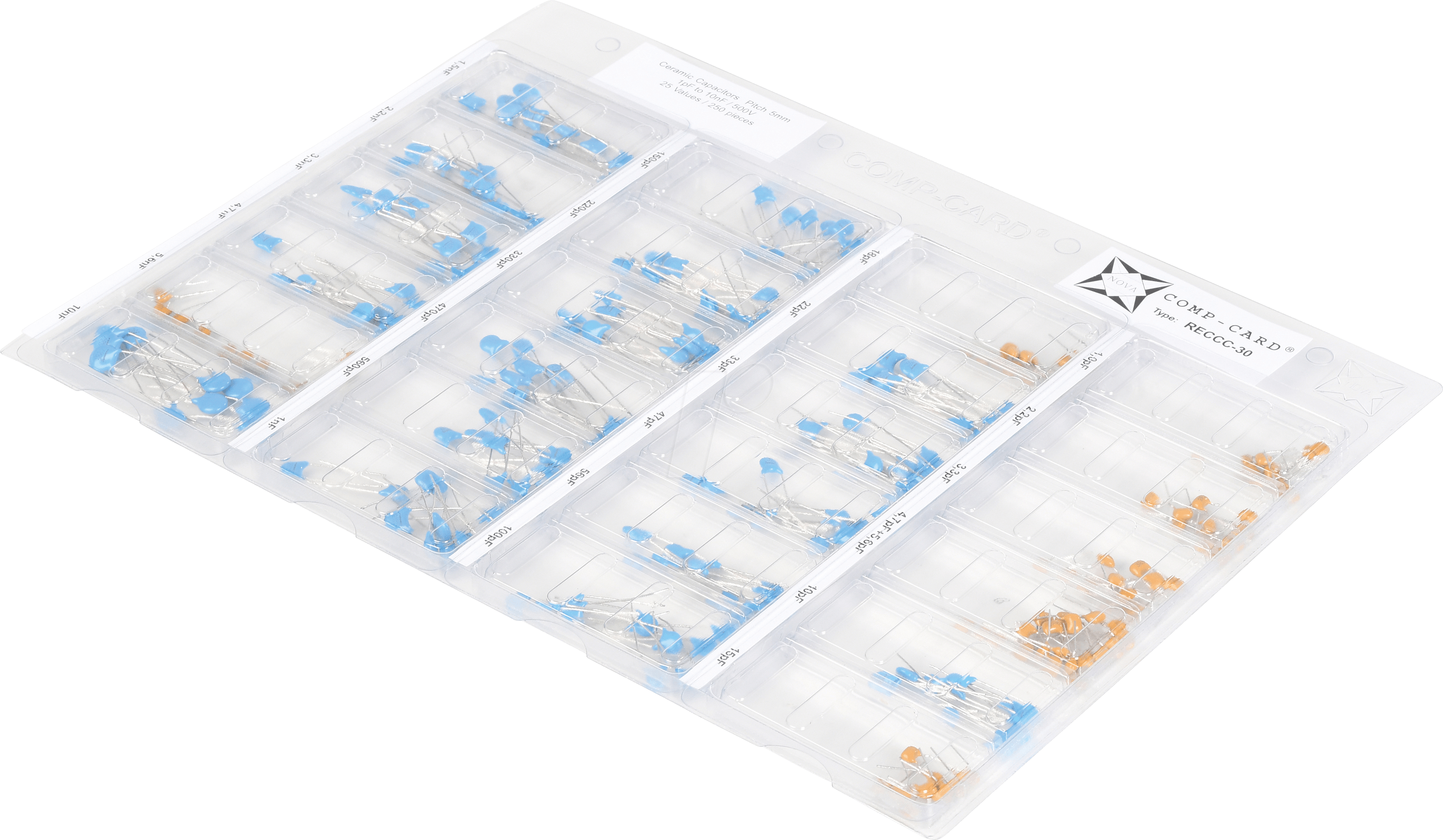 SORTIMENT 24 - Sortimentset Keramik Kondensatoren, RM 5mm
