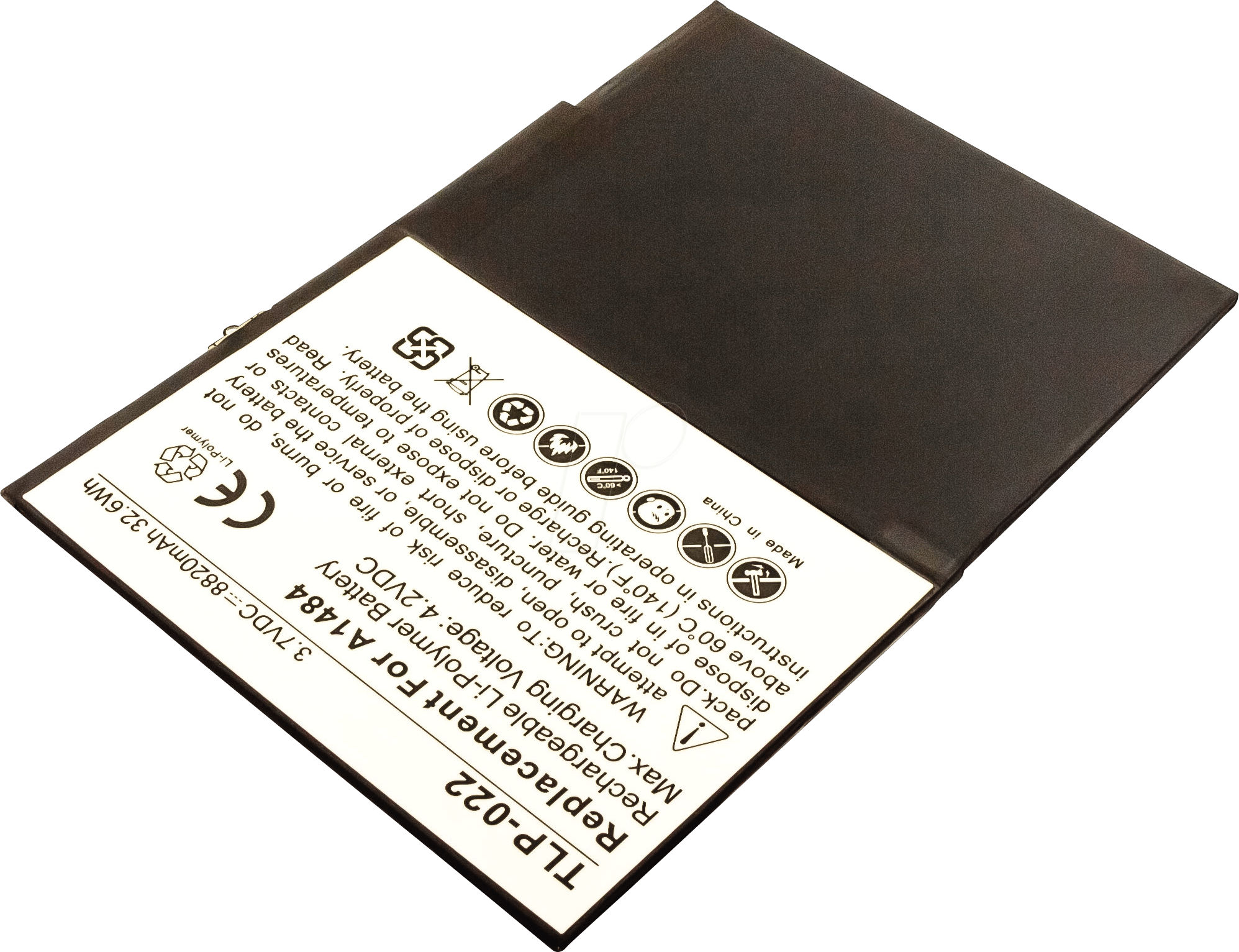 AKKU 53629 - Tablet-Akku für Apple iPad Air, Li-Po, 8820 mAh