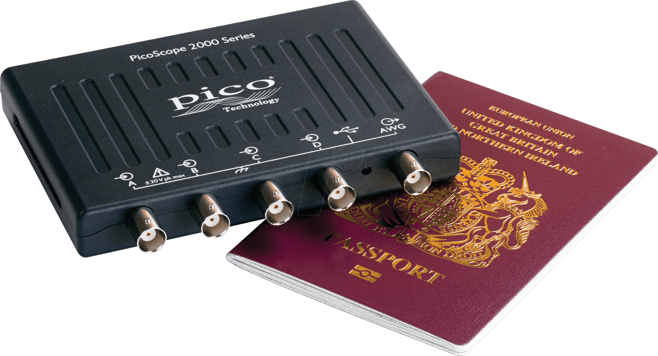 PS 2405A - USB-Oszilloskop, 25 MHz, 4 Kanäle + AWG