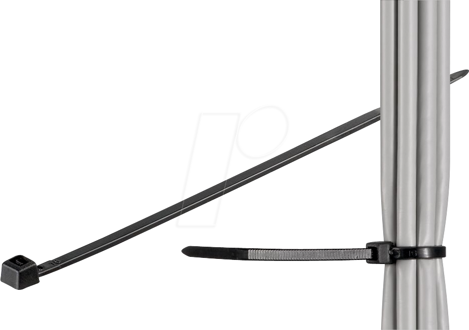 GOOBAY 17073 - Kabelbinder 275x4,35 mm, UV-witterungsstabil, schwarz