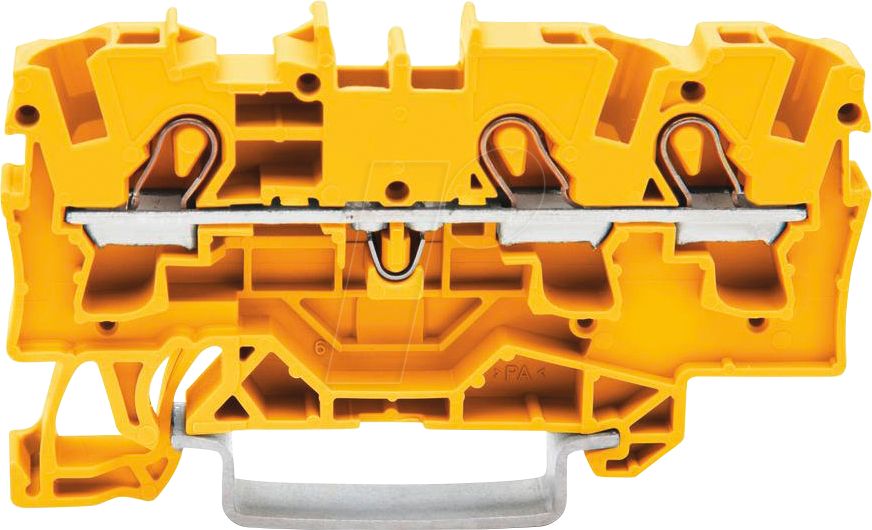 WAGO 2004-1306 - Durchgangsklemme, 3-Leiter, Ø 0,5 - 4,0 mm