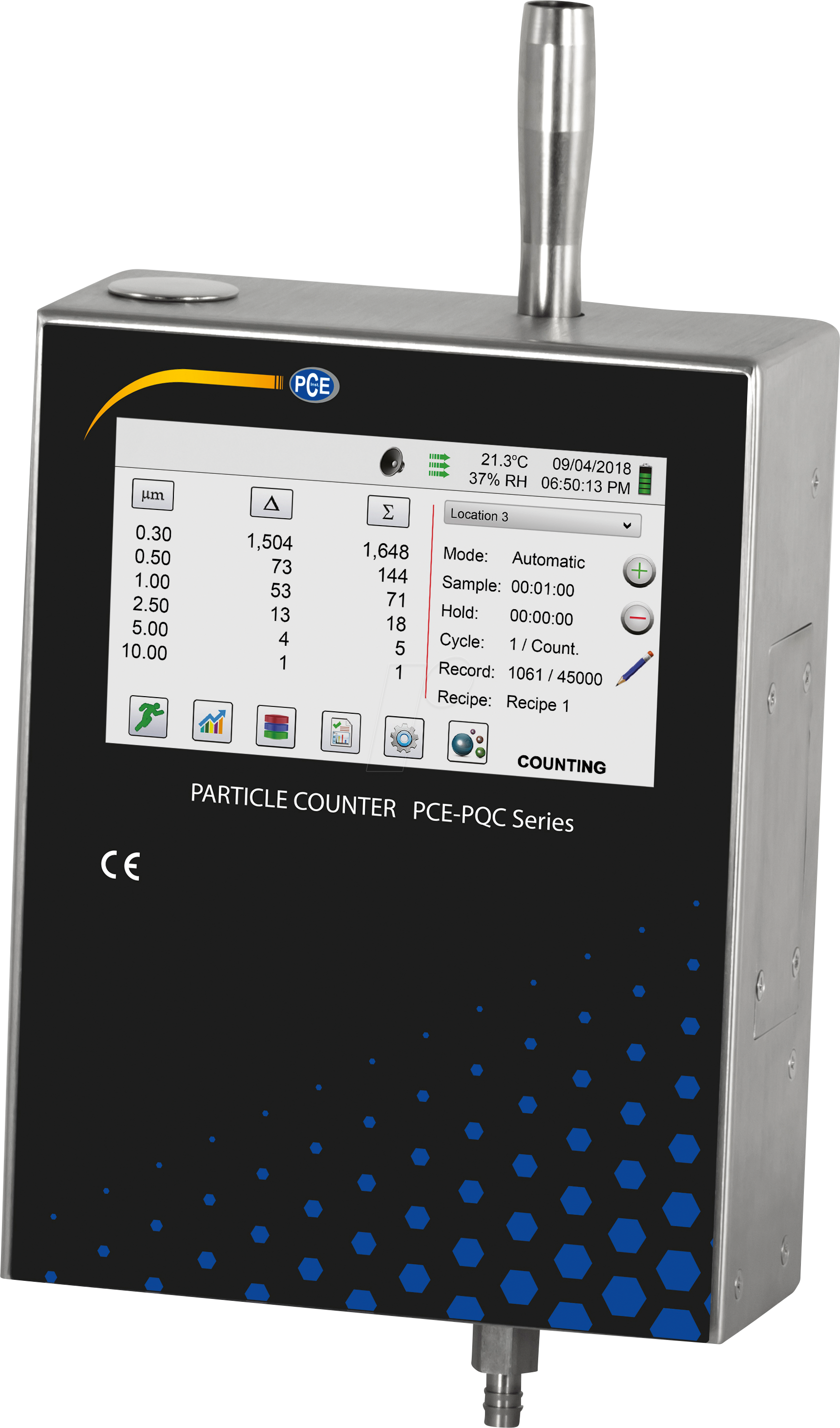 PCE PQC 34EU - Partikelzähler PCE-PQC 34EU