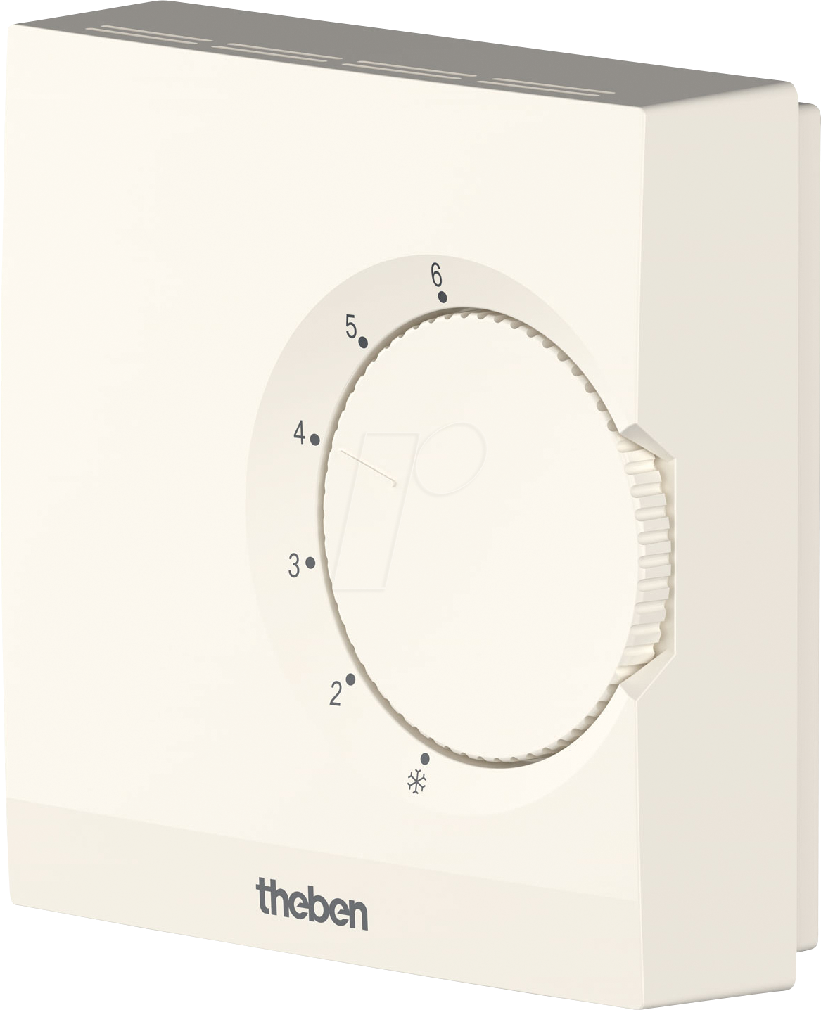 THEBEN 7010003 - Elektronischer Raumthermostat, Snap-Funktion, Stellrad, 5°-30°C