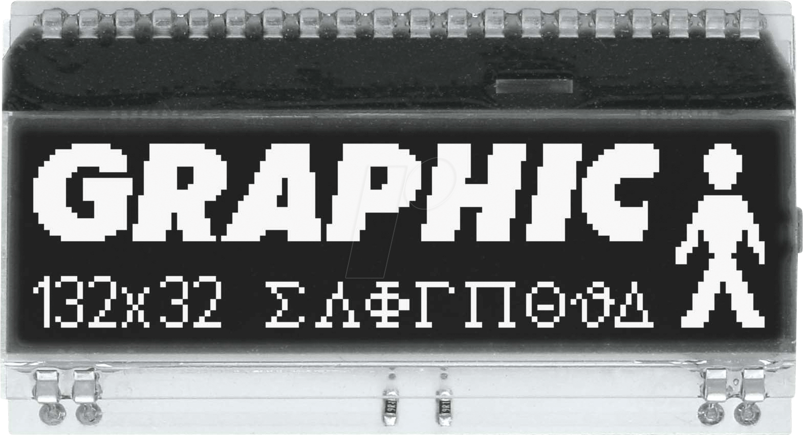 EA DOGM132S-5 - LCD-Grafikmodul, 51 x 15 mm, schwarz