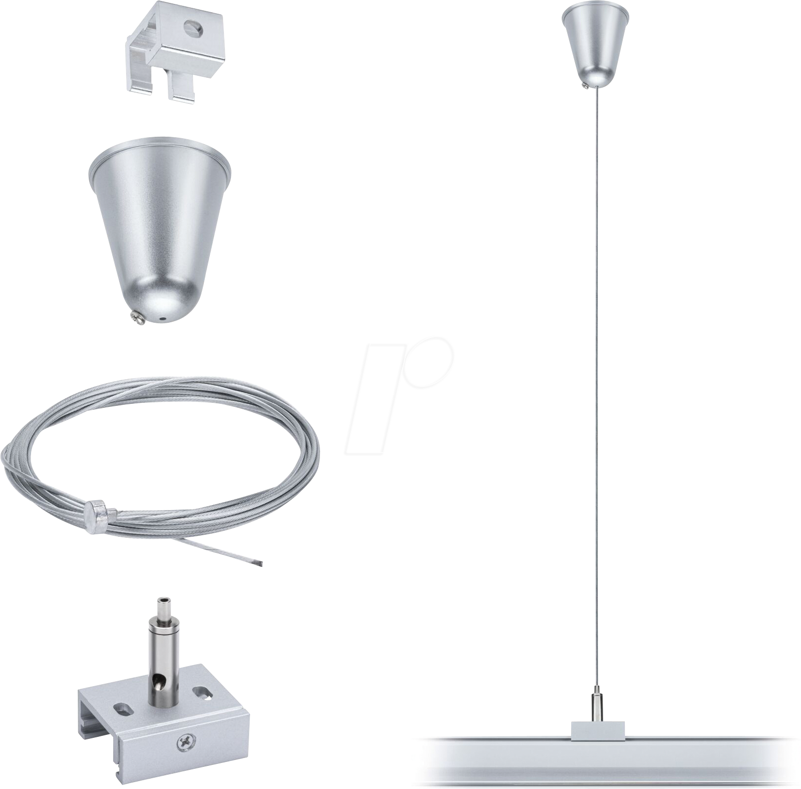 PLM 95583 - ProRail3 Seilabhängung, 3m, silber