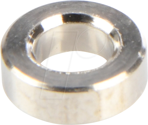 DKM 2MM - Distanzhülsen, Messing vernickelt, 2 mm