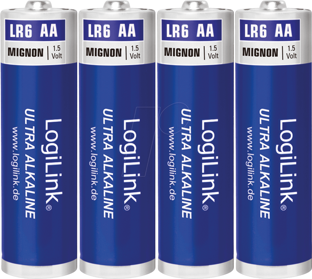 LOGILINK LR6B4 - Alkaline Batterie, AA (Mignon), 4er-Pack