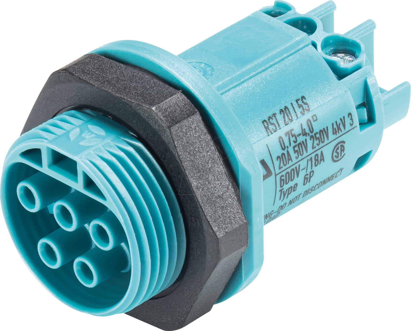 RST20I5 GB1 TB - Geräteanschluss RST Classic 20i5, Buchse türkisblau
