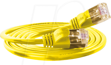 SLIM SL6 7,5 GE - Cat.6 SLIM-Light-Kabel, U/FTP, 7,5 m, gelb