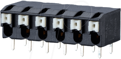 AST 903 5 - Federkraftklemme, 3-pol, Ø 1,5 mm, RM 5