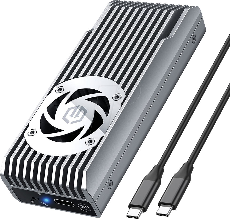 GG 18113 - Externes M.2 NVMe SSD Gehäuse mit USB 3.2