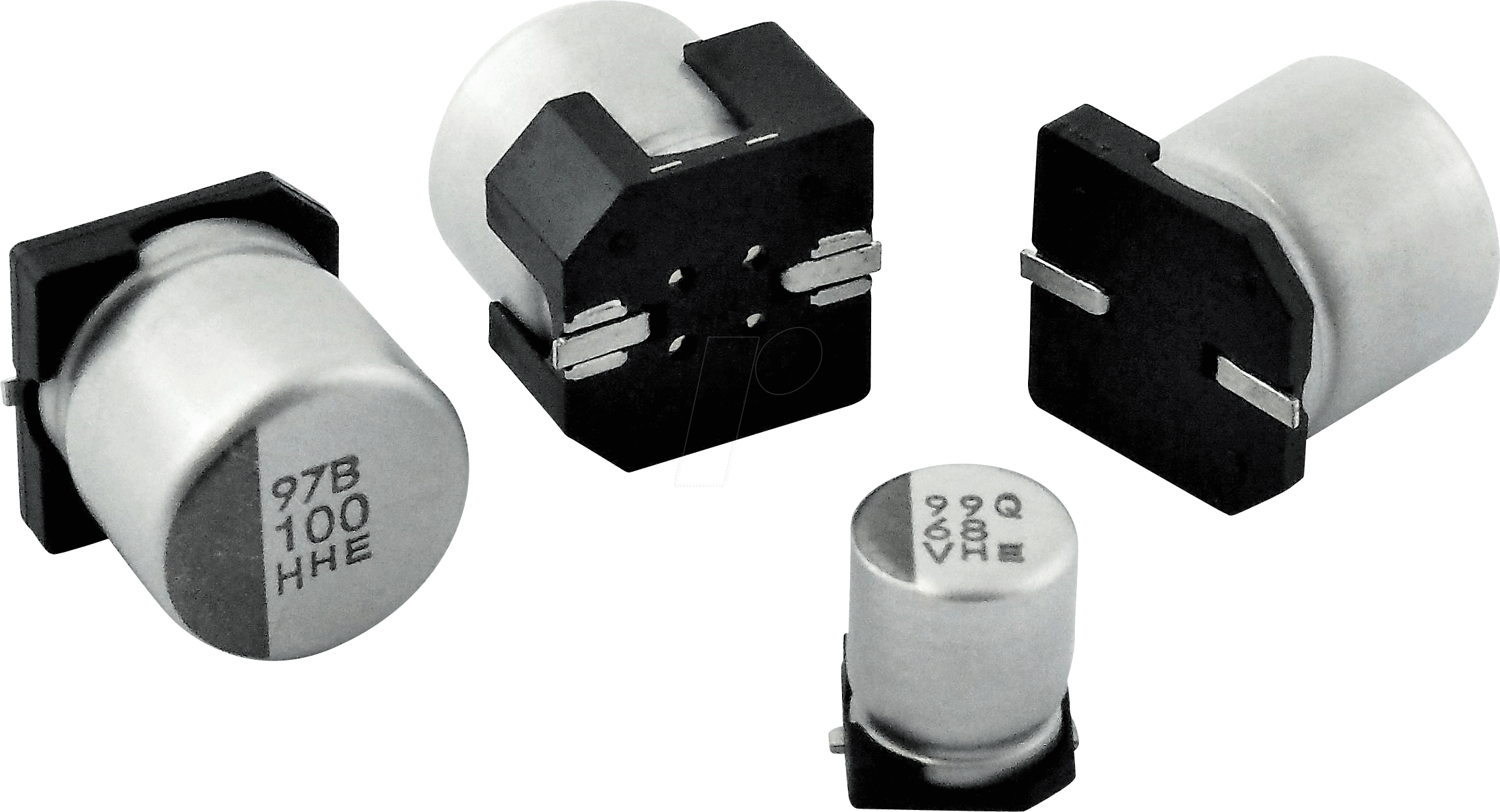 ECC HXE250ARA101 - ELKO-Polymere Hybrid SMD, 100 µF, 25 V, 135°C, 6,3 x 7,7 mm