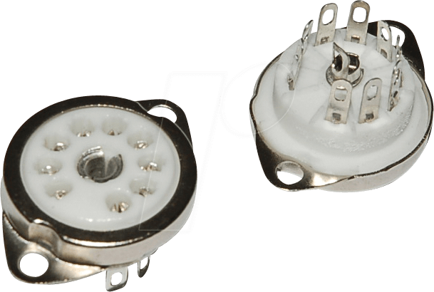 TUBE S 9 DC 01 - Röhrenfassung, Noval, 9-pol, Draht-/Chassis