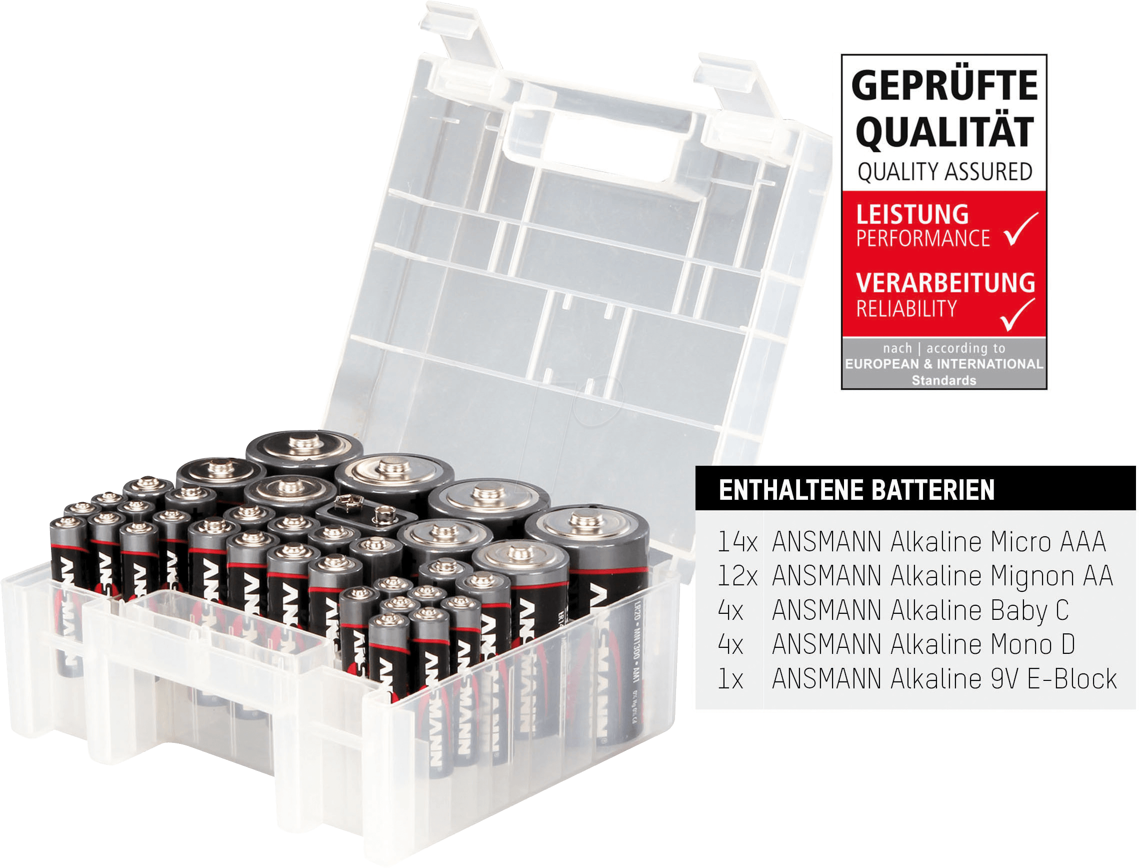 ANS AL35 BOX - Alkaline Batterie, Multipack, 35er-Pack