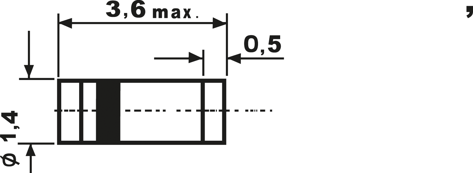 BAV 102 - Gleichrichterdiode, 200 V, 0,2 A, Mini Melf