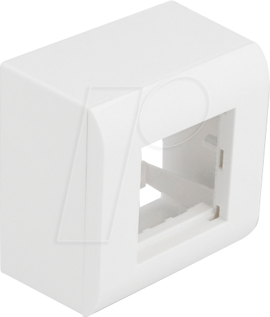 DELOCK 81332 - Aufputzgehäuse für Easy 45 Module 82 x 82 mm, weiß
