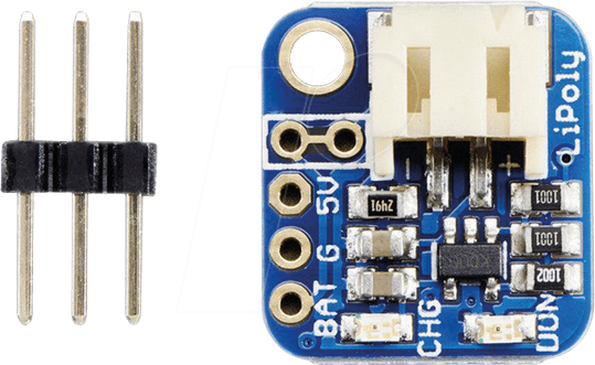 DEBO POWER3 - Entwicklerboards - Pro Trinket für Li-Ion / LiPo Akkus, MCP73831