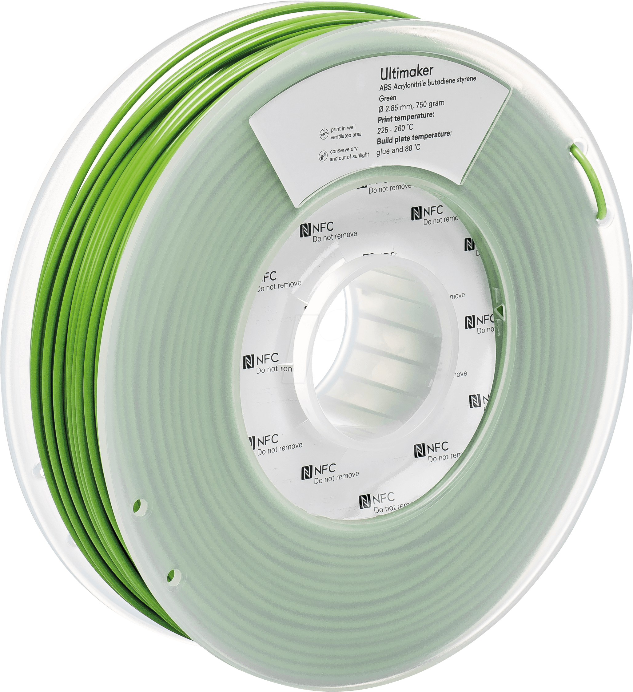 ULTIMAKER 74746 - Filament, ABS, M2560 grün, 750 g