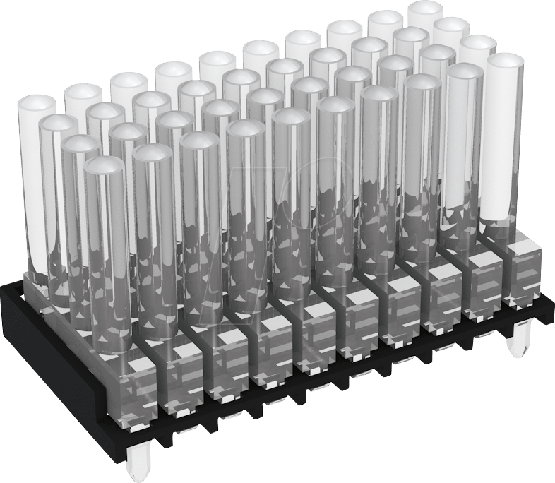 MEN 1296.7154 - Lichtleiter, SMD, 5x4-fach 30mm, ø 2mm, stehend