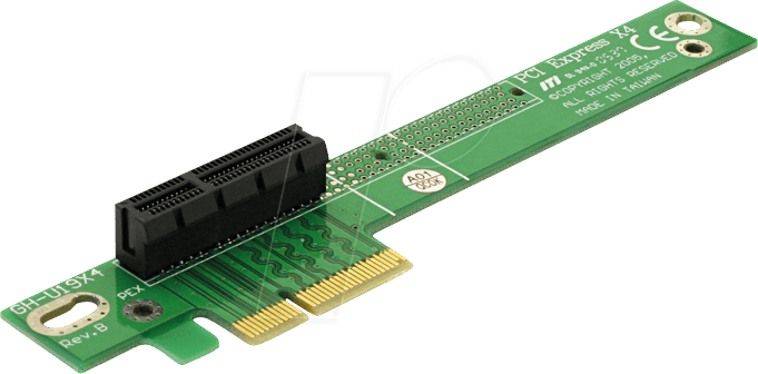 DELOCK 89103 - Riser Karte PCIe x4, gewinkelt 90°