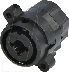 REAN RCJ6FI-H0 - XLR Einbaubuchse 3-polig kombiniert mit 6,35mm Klinkenbuchse ste