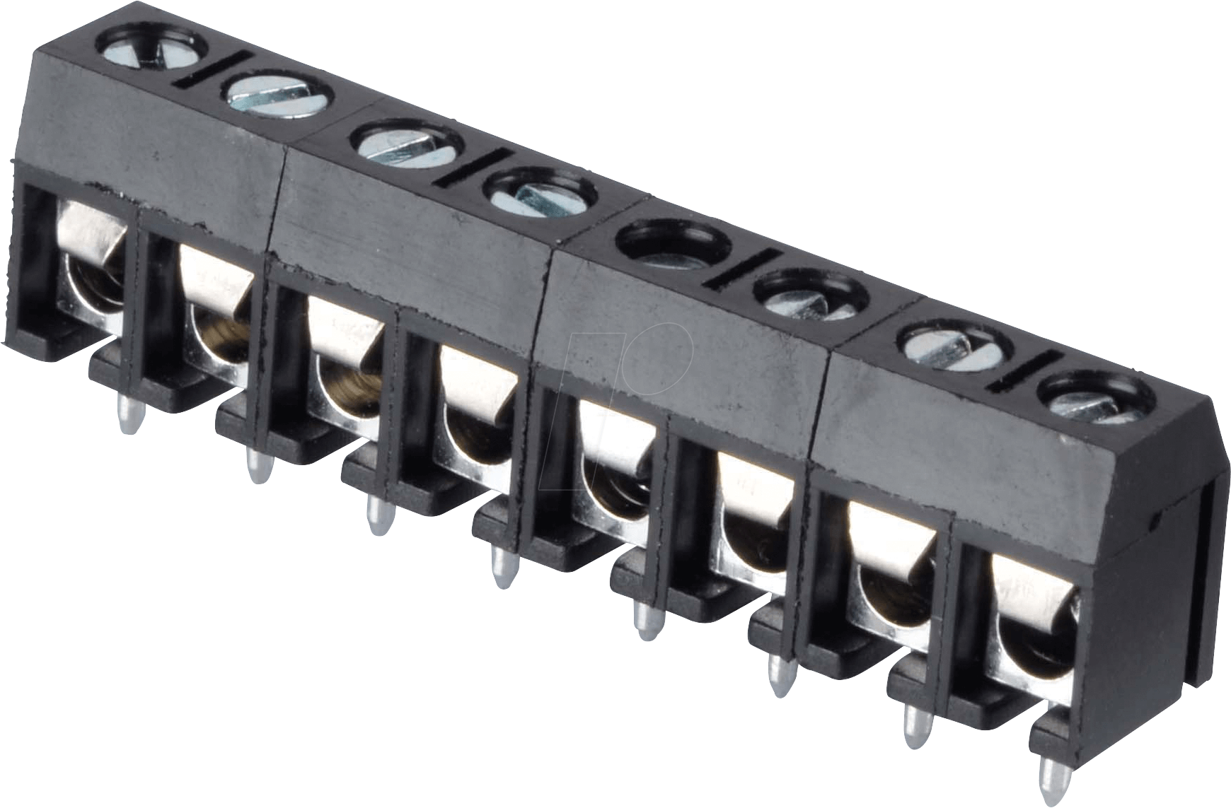 CTB5202-8 - Lötbare Schraubklemme - 8-pol, RM 5 mm, 90°