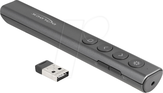 DELOCK 64250 - Presenter, Funk, Laserpointer, schwarz