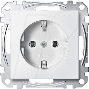 EL SM 23010419 - System M, Steckdose, CEE 7/3 - Typ F, polarweiß, edelmatt