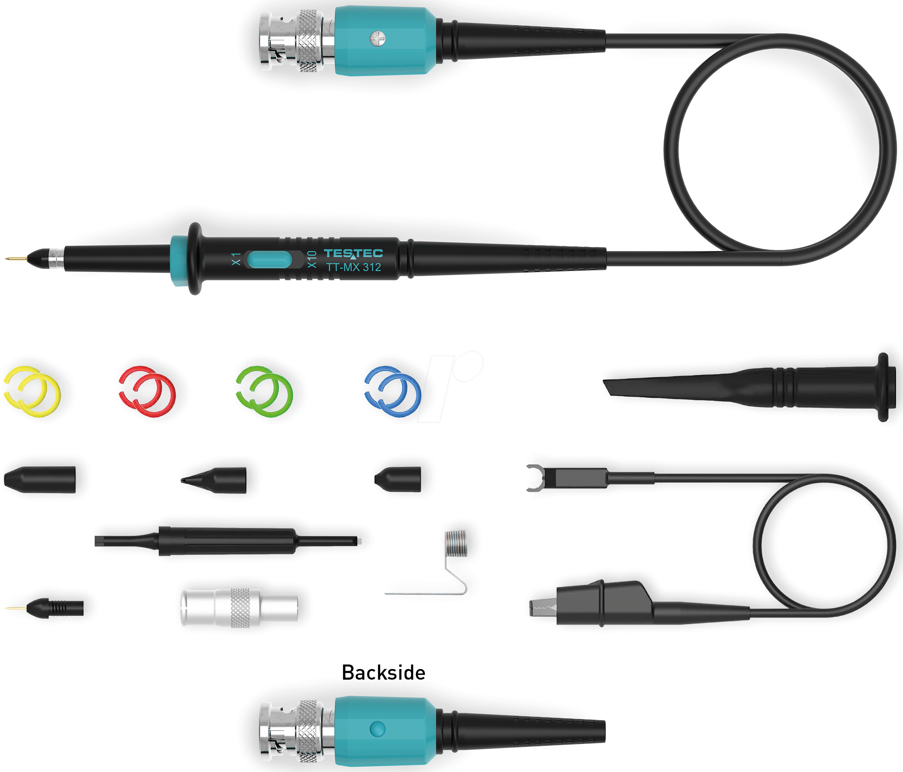 TESTEC MX 312 - Modulartastkopf, 10 / 250 MHz, 1:1 / 10:1