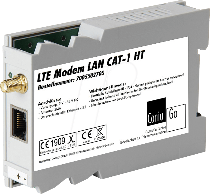 CONIU 700550270S - LTE Modem LAN Hutschiene CAT 1