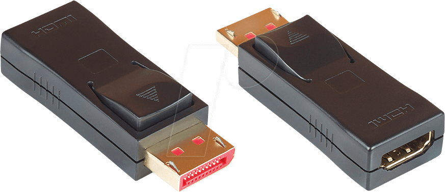 GC HDMI-DP14G - DisplayPort Adapter, DP 1.4 Stecker an HDMI Buchse