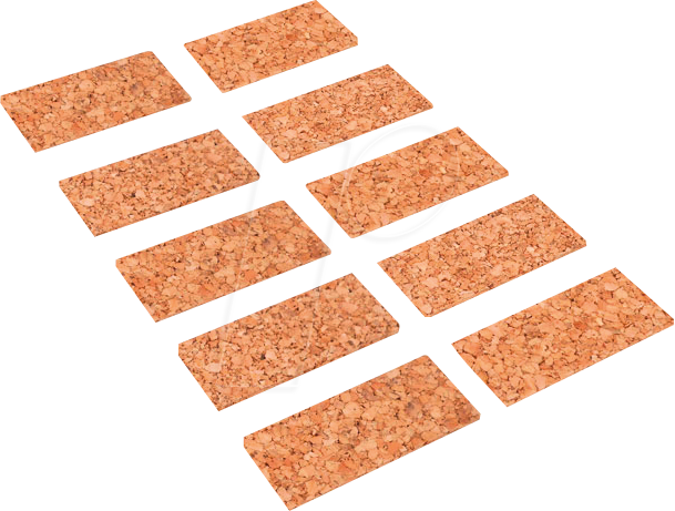 BERN K 050253 - Universal-Schonbacken, selbstklebend, Kork, 50 mm, 10 Stück