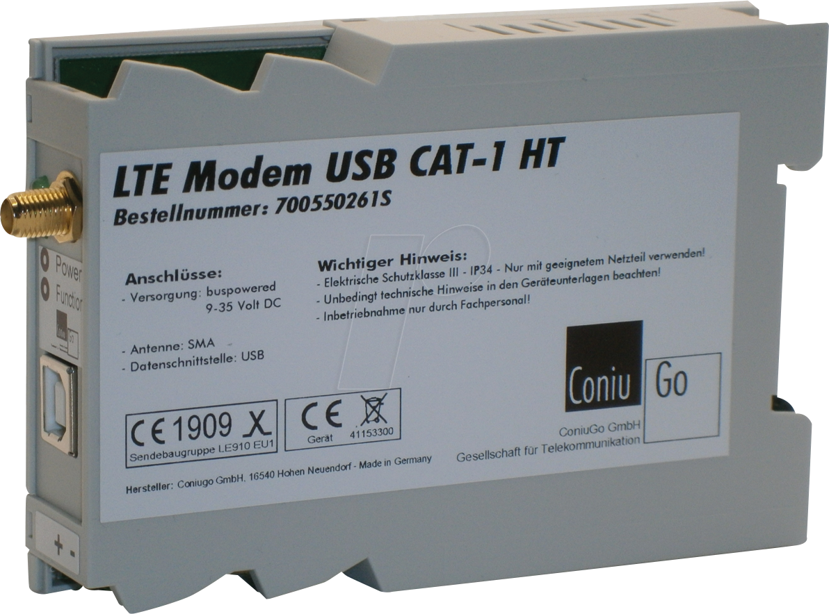 CONIU 700550261S - LTE Modem USB dualpowered Hutschiene CAT 1
