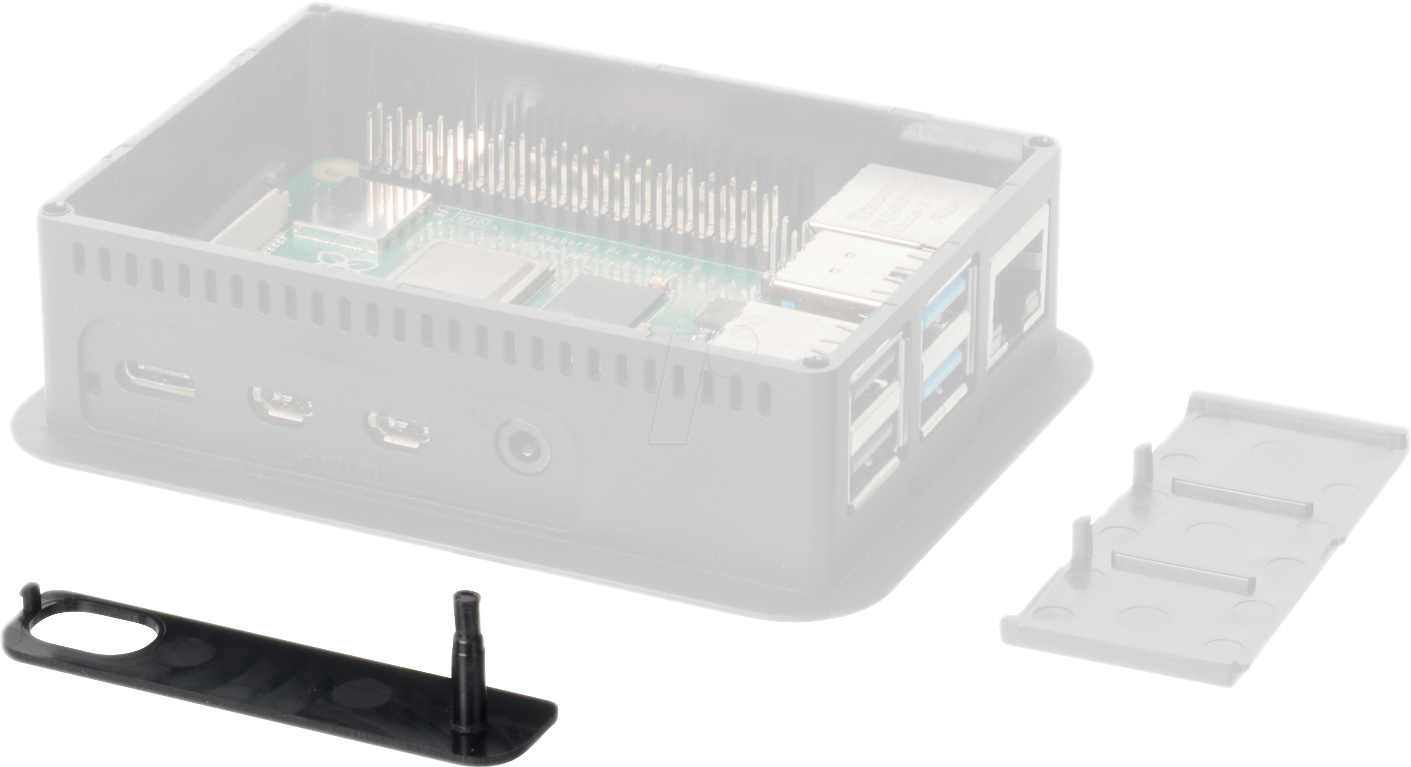 TEK RPI4-SP BK - Gehäusezubehör - Seitenabdeckung, schwarz